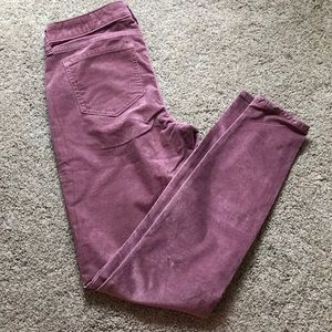 Old Navy Mauve Velvet Jeans